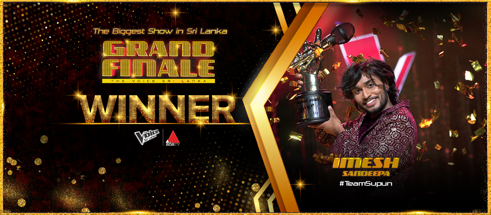 The Voice Sri Lanka Season 3 කිරුළ ඉමේෂ් සංදීපට