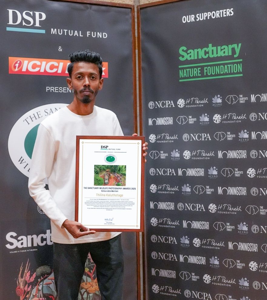 ඡායාරූප ශිල්පී තිළිණ කළුතොටගේට ඉන්දියාවේදී 'විශේෂ ගෞරව සම්මානයක්