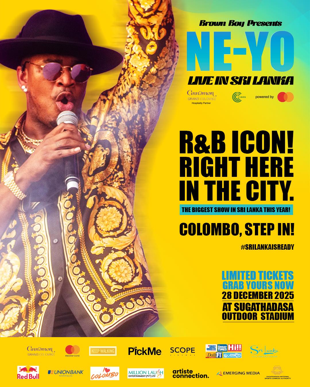 NE-YO LIVE IN COLOMBO!